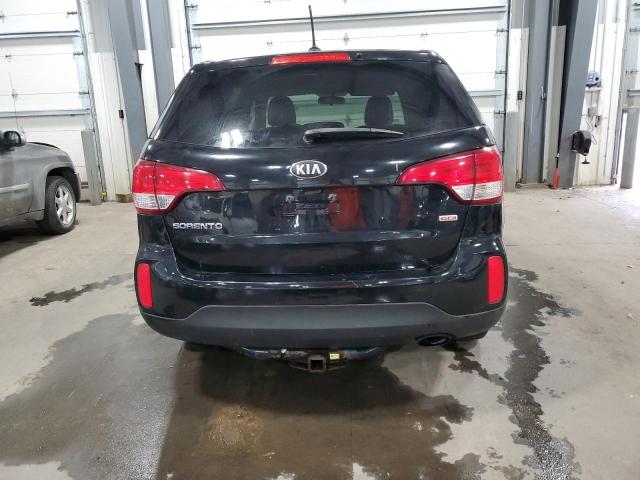 5XYKT3A61EG476988 - 2014 KIA SORENTO LX BLACK photo 6