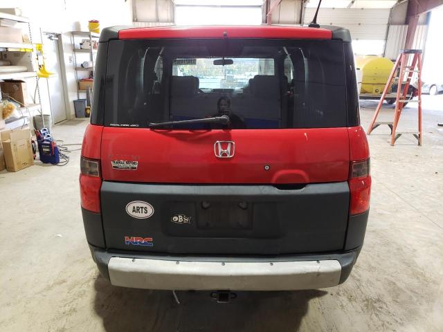 5J6YH286X5L010180 - 2005 HONDA ELEMENT EX RED photo 6