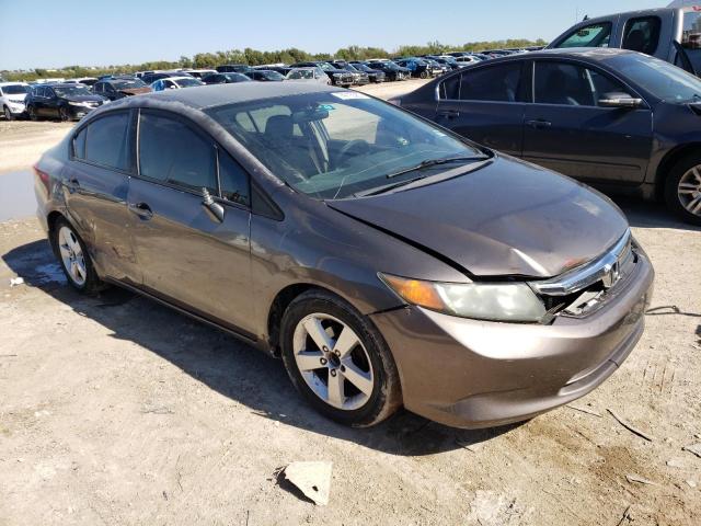 2HGFB2F57CH564698 - 2012 HONDA CIVIC LX GRAY photo 4