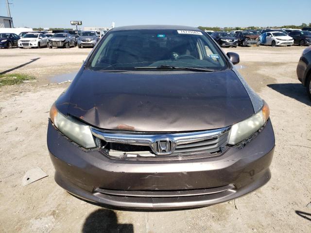 2HGFB2F57CH564698 - 2012 HONDA CIVIC LX GRAY photo 5