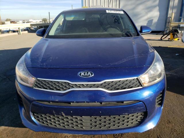 3KPA24AB0JE127345 - 2018 KIA RIO LX BLUE photo 5