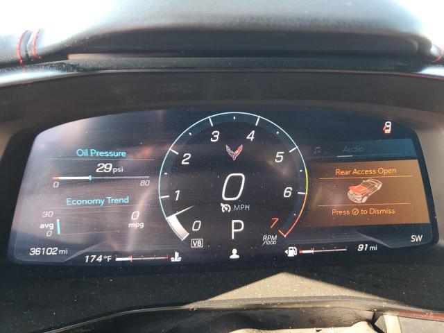 1G1YA2D44M5115338 - 2021 CHEVROLET CORVETTE STINGRAY 1LT WHITE photo 9