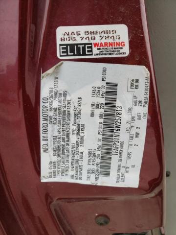 1FAFP31N16W257813 - 2006 FORD FOCUS ZX3 RED photo 12