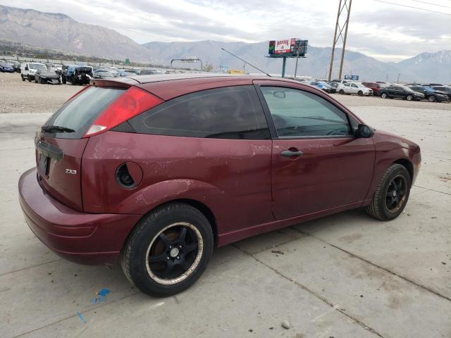1FAFP31N16W257813 - 2006 FORD FOCUS ZX3 RED photo 3