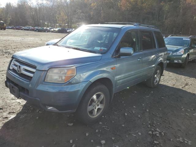 2HKYF18526H507016 - 2006 HONDA PILOT EX BLUE photo 1