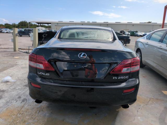 JTHFF2C23A2510543 - 2010 LEXUS IS 250 BLACK photo 6