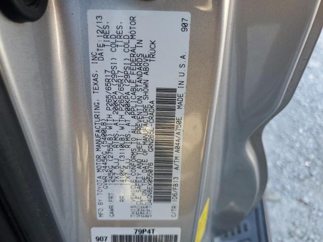 5TFTU4GN8EX055076 - 2014 TOYOTA TACOMA PRERUNNER ACCESS CAB GRAY photo 13