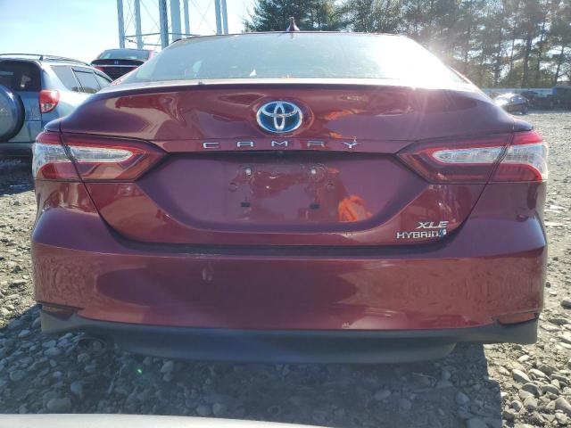 4T1B21HK1KU512257 - 2019 TOYOTA CAMRY HYBRID BURGUNDY photo 6