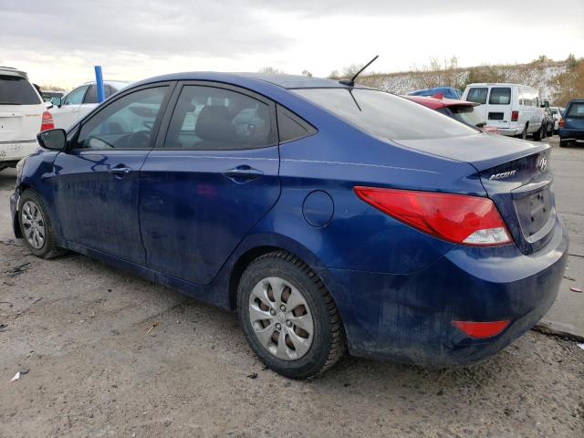 KMHCT4AE1FU796406 - 2015 HYUNDAI ACCENT GLS BLUE photo 2