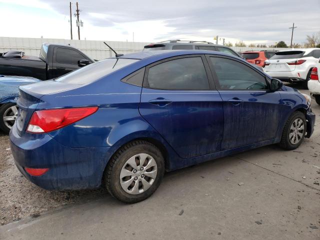 KMHCT4AE1FU796406 - 2015 HYUNDAI ACCENT GLS BLUE photo 3