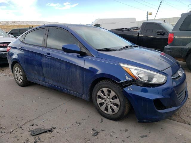 KMHCT4AE1FU796406 - 2015 HYUNDAI ACCENT GLS BLUE photo 4