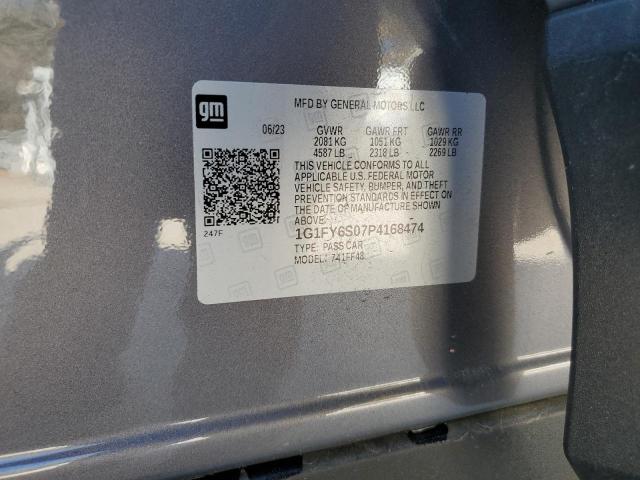 1G1FY6S07P4168474 - 2023 CHEVROLET BOLT EUV LT GRAY photo 12