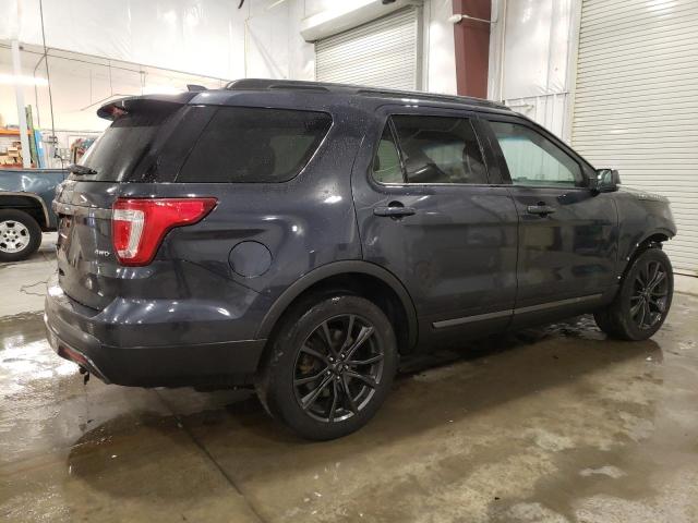 1FM5K8D84HGD88654 - 2017 FORD EXPLORER XLT CHARCOAL photo 3