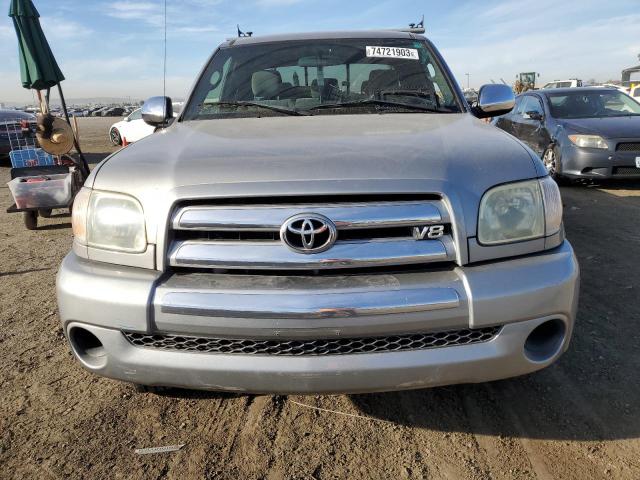 5TBRT34105S465085 - 2005 TOYOTA TUNDRA ACCESS CAB SR5 SILVER photo 5
