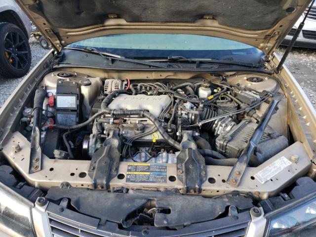 2G1WF52E559382210 - 2005 CHEVROLET IMPALA GOLD photo 11