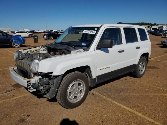 1C4NJRBB7ED603162 - 2014 JEEP PATRIOT SPORT WHITE photo 1