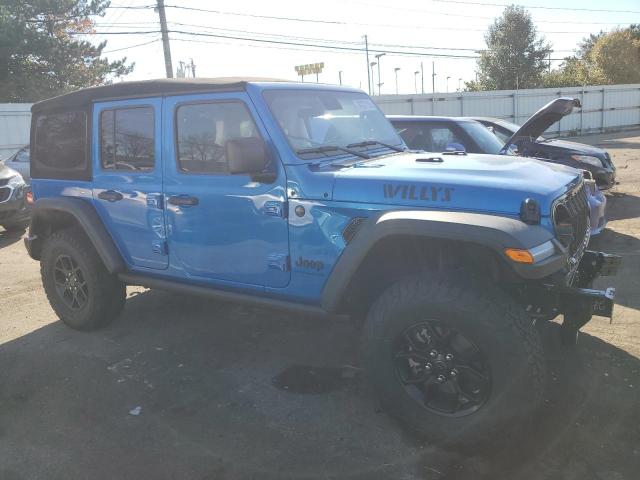 1C4PJXDN5RW171783 - 2024 JEEP WRANGLER SPORT BLUE photo 4