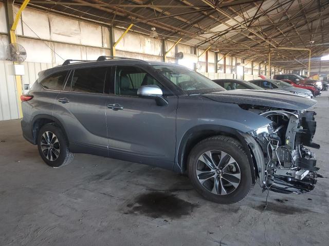 5TDHZRAH9LS011842 - 2020 TOYOTA HIGHLANDER XLE TEAL photo 4