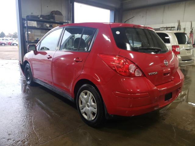 3N1BC1CP7BL367405 - 2011 NISSAN VERSA S RED photo 2