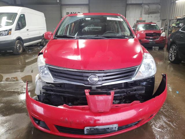 3N1BC1CP7BL367405 - 2011 NISSAN VERSA S RED photo 5