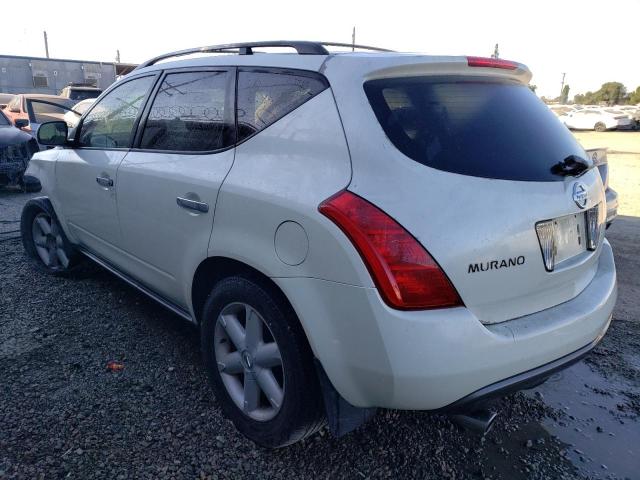 JN8AZ08T14W218349 - 2004 NISSAN MURANO SL WHITE photo 2