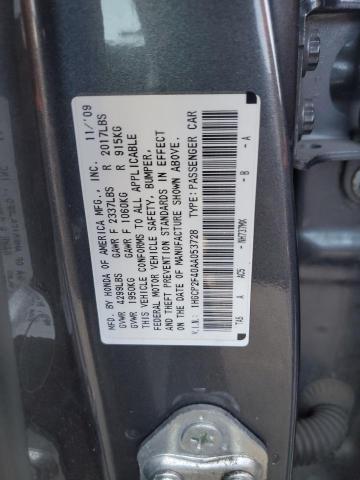 1HGCP2F40AA053728 - 2010 HONDA ACCORD LXP CHARCOAL photo 12