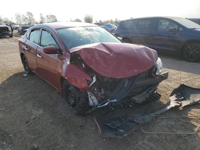 3N1AB7AP0HL660205 - 2017 NISSAN SENTRA S RED photo 4