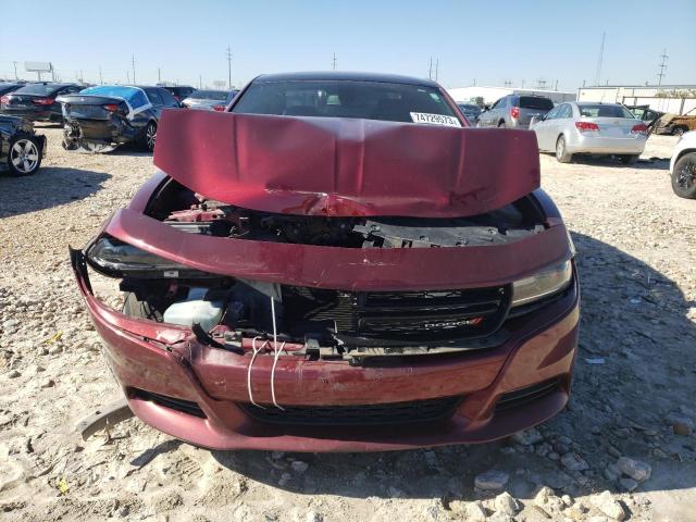 2C3CDXHG8JH312421 - 2018 DODGE CHARGER SXT PLUS BURGUNDY photo 5