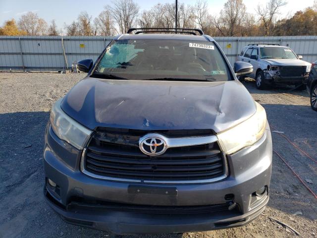 5TDJKRFHXGS292263 - 2016 TOYOTA HIGHLANDER XLE BLUE photo 5