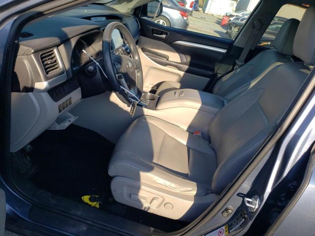 5TDJKRFHXGS292263 - 2016 TOYOTA HIGHLANDER XLE BLUE photo 7