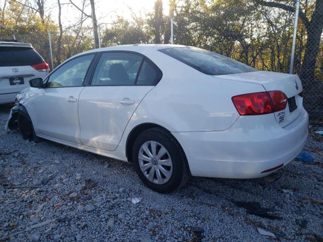 3VW2K7AJ3DM266986 - 2013 VOLKSWAGEN JETTA BASE WHITE photo 2