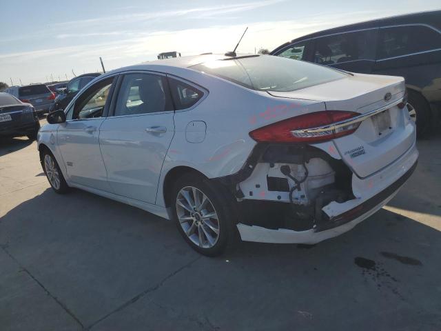 3FA6P0PU2HR276910 - 2017 FORD FUSION SE PHEV WHITE photo 2