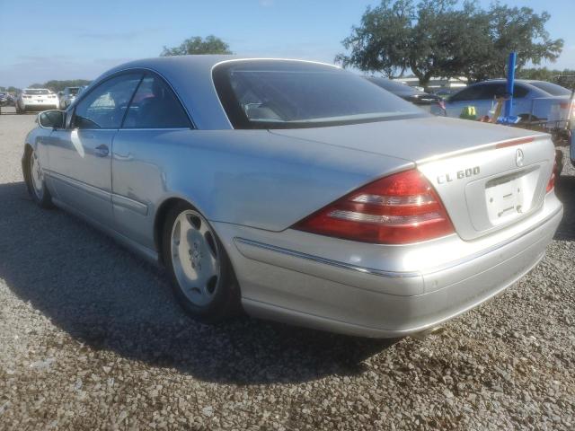 WDBPJ78J42A026324 - 2002 MERCEDES-BENZ CL 600 SILVER photo 2