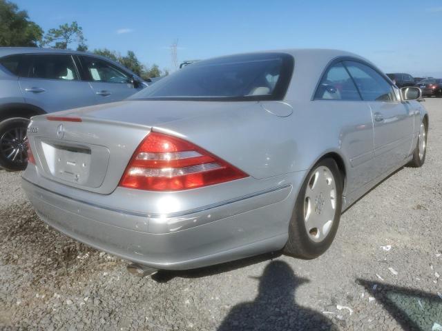 WDBPJ78J42A026324 - 2002 MERCEDES-BENZ CL 600 SILVER photo 3