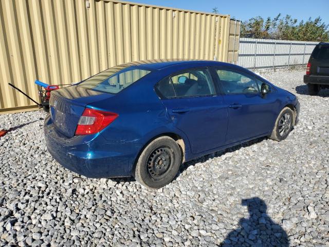 19XFB2F56CE344673 - 2012 HONDA CIVIC LX BLUE photo 3