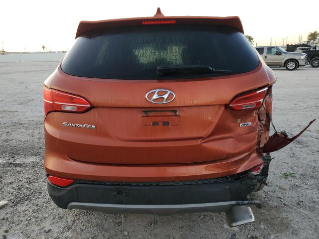 5XYZTDLB6GG327364 - 2016 HYUNDAI SANTA FE S ORANGE photo 6