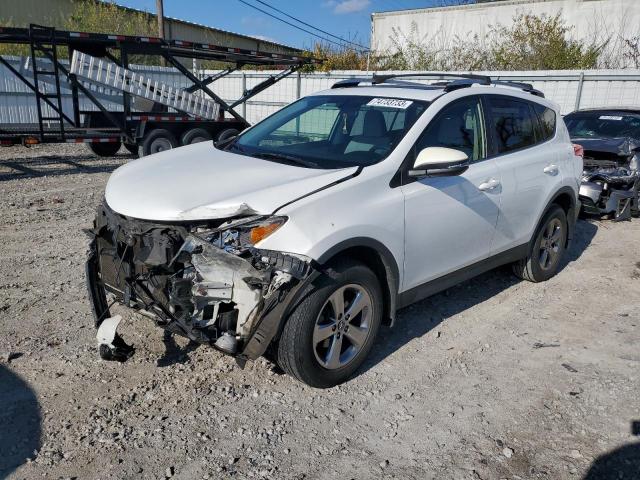 JTMRFREV8FD136439 - 2015 TOYOTA RAV4 XLE WHITE photo 1