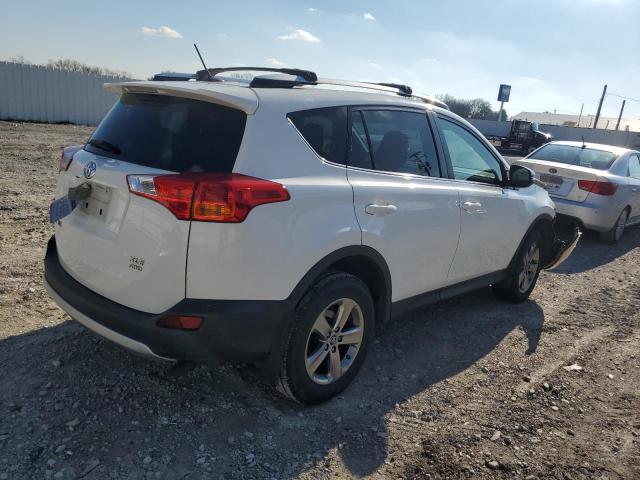 JTMRFREV8FD136439 - 2015 TOYOTA RAV4 XLE WHITE photo 3