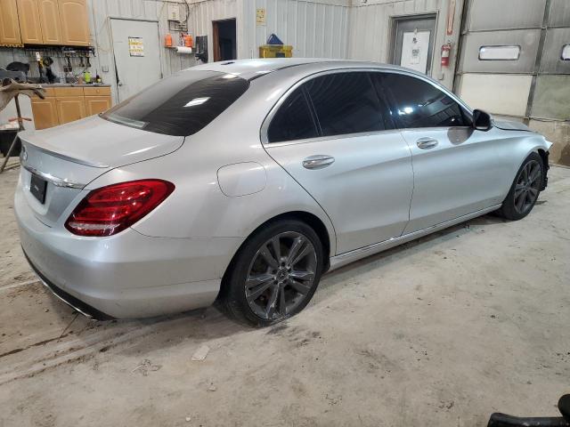 55SWF4JBXGU173731 - 2016 MERCEDES-BENZ C 300 SILVER photo 3