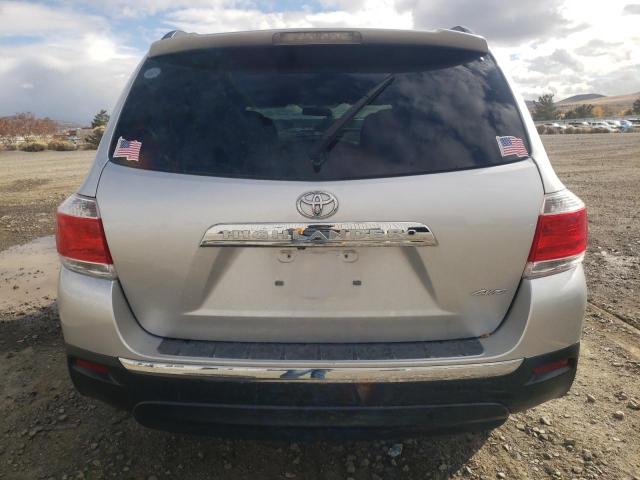 5TDBK3EH0CS166054 - 2012 TOYOTA HIGHLANDER BASE SILVER photo 6