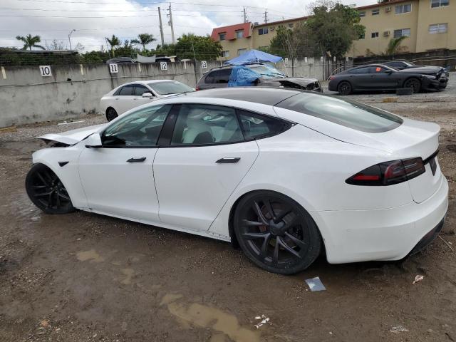 5YJSA1E52NF493933 - 2022 TESLA MODEL S Սպիտակ լուսանկար 2