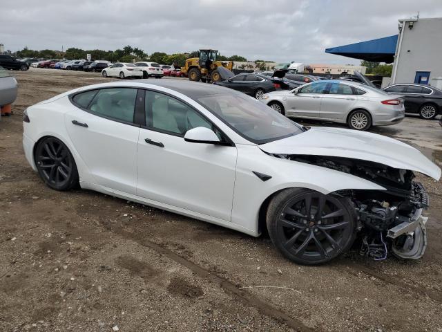 5YJSA1E52NF493933 - 2022 TESLA MODEL S Սպիտակ լուսանկար 4