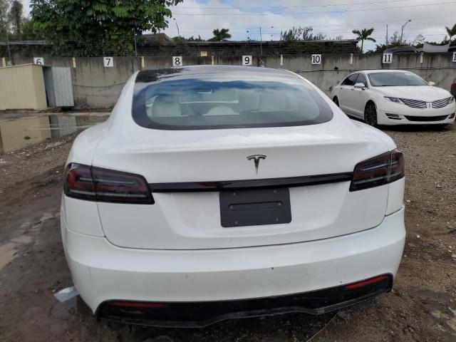 5YJSA1E52NF493933 - 2022 TESLA MODEL S Սպիտակ լուսանկար 6