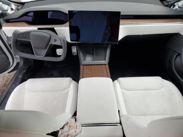 5YJSA1E52NF493933 - 2022 TESLA MODEL S Սպիտակ լուսանկար 8