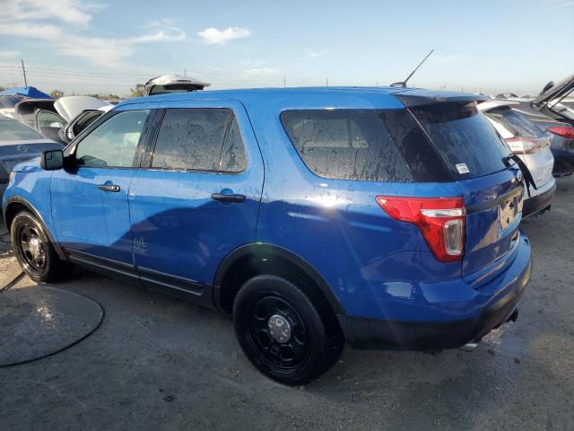 1FM5K8AT1EGC50185 - 2014 FORD EXPLORER POLICE INTERCEPTOR Көк фото 2