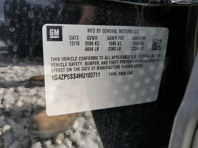 1G4ZP5SS4HU183711 - 2017 BUICK LACROSSE ESSENCE შავი ფოტო 12