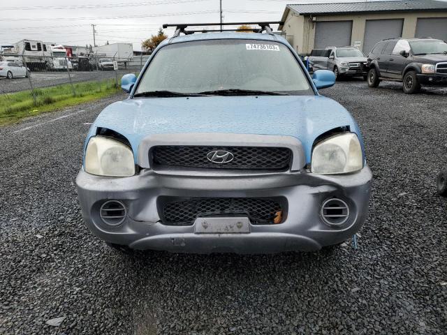 KM8SB12B83U465898 - 2003 HYUNDAI SANTA FE GL BLUE photo 5