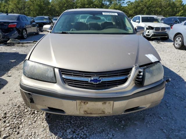 2G1WF52E139410002 - 2003 CHEVROLET IMPALA BEIGE photo 5