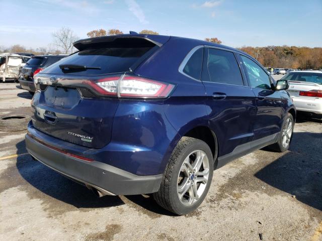 2FMPK3K94GBB21639 - 2016 FORD EDGE TITANIUM BLUE photo 3