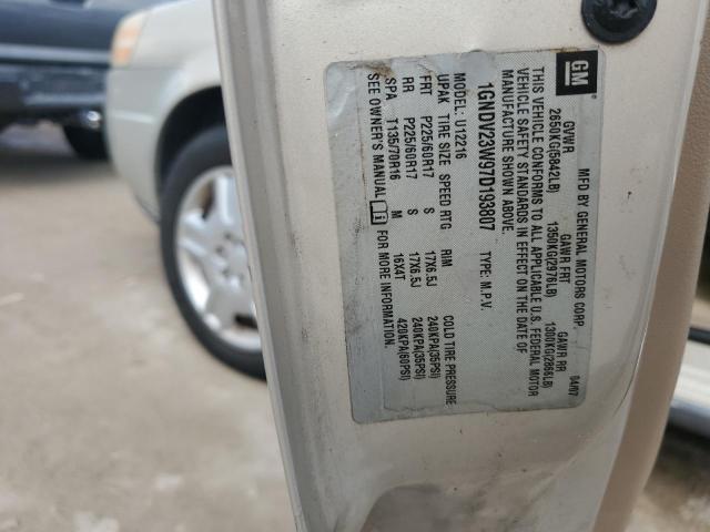 1GNDV23W97D193807 - 2007 CHEVROLET UPLANDER LS TAN photo 14